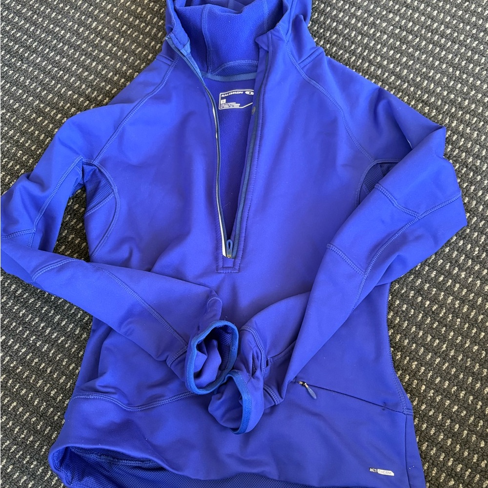 Salomon Royal Blue Half-Zip Fleece Pullover